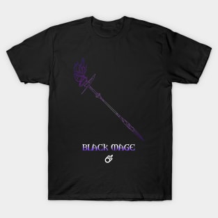 Black Mage Fantasy Weapon T-Shirt